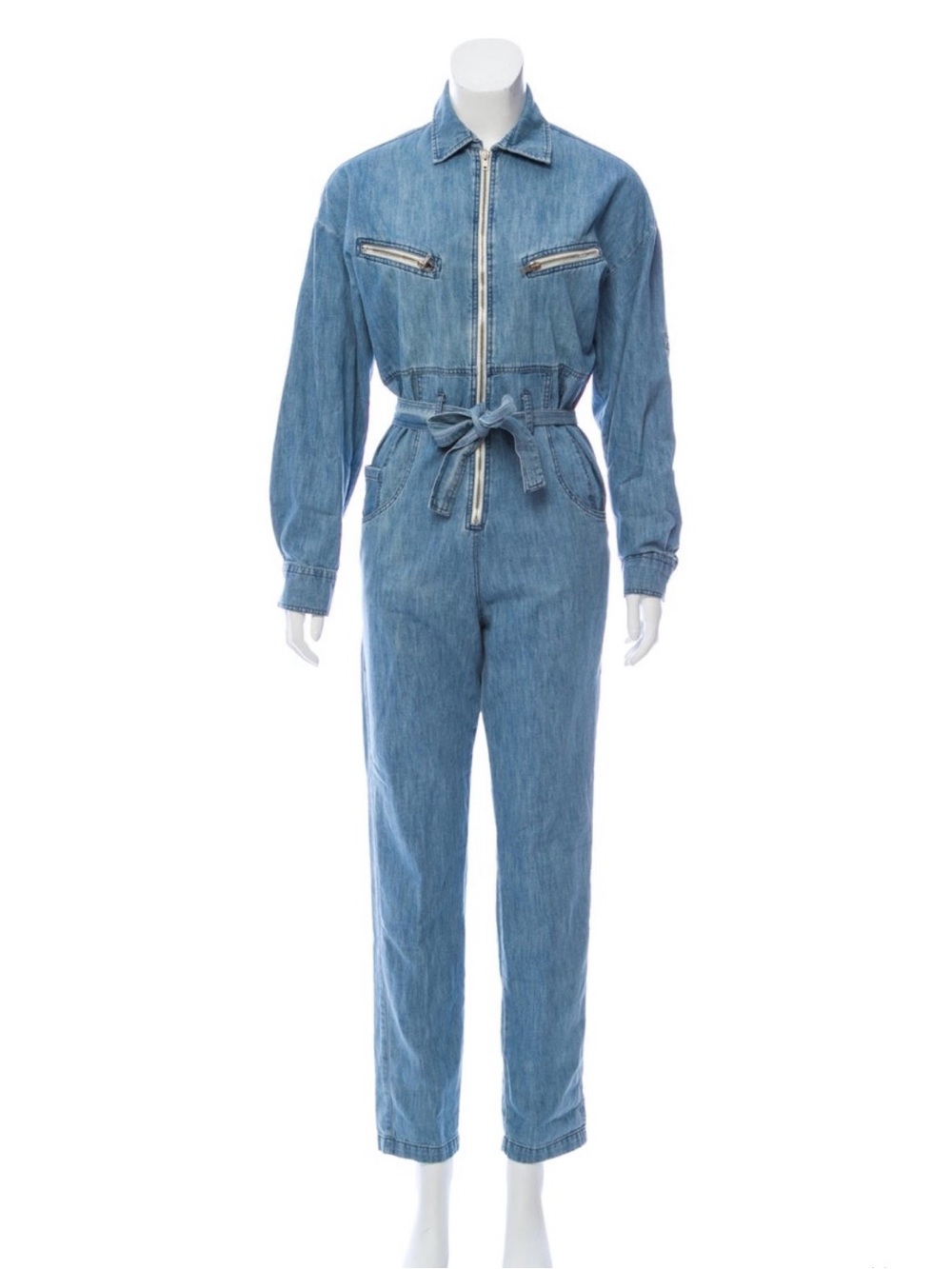 IRO Polly Denim Straight-Leg Jumpsuit